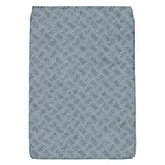 Grey Diamond Plate Metal Texture Removable Flap Cover (l) by SpinnyChairDesigns