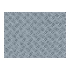 Grey Diamond Plate Metal Texture Double Sided Flano Blanket (mini)  by SpinnyChairDesigns