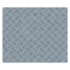 Grey Diamond Plate Metal Texture Double Sided Flano Blanket (small)  by SpinnyChairDesigns