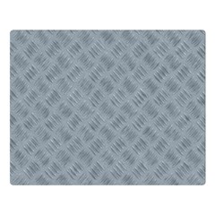 Grey Diamond Plate Metal Texture Double Sided Flano Blanket (large)  by SpinnyChairDesigns