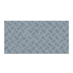 Grey Diamond Plate Metal Texture Satin Wrap by SpinnyChairDesigns