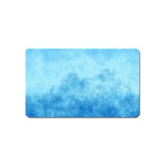 Abstract Sky Blue Texture Magnet (name Card) by SpinnyChairDesigns