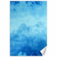 Abstract Sky Blue Texture Canvas 24  X 36  by SpinnyChairDesigns