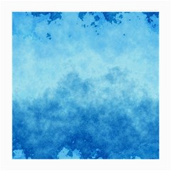 Abstract Sky Blue Texture Medium Glasses Cloth by SpinnyChairDesigns