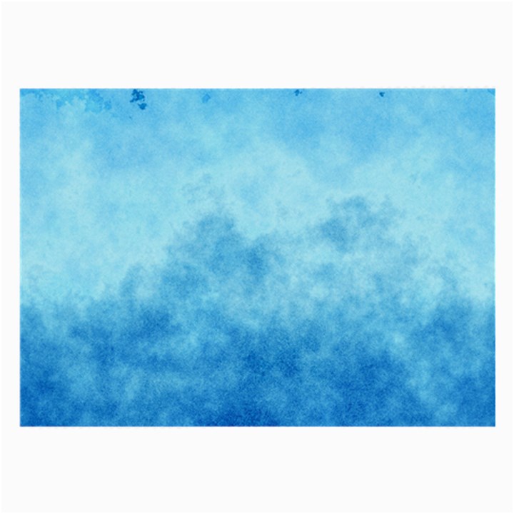 Abstract Sky Blue Texture Large Glasses Cloth (2 Sides)