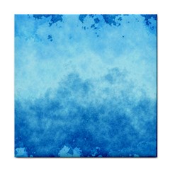 Abstract Sky Blue Texture Face Towel by SpinnyChairDesigns