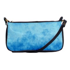 Abstract Sky Blue Texture Shoulder Clutch Bag by SpinnyChairDesigns