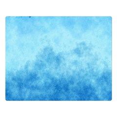 Abstract Sky Blue Texture Double Sided Flano Blanket (large)  by SpinnyChairDesigns