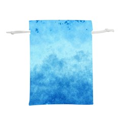 Abstract Sky Blue Texture Lightweight Drawstring Pouch (s) by SpinnyChairDesigns