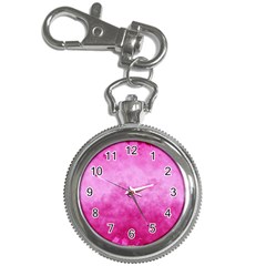 Abstract Pink Grunge Texture Key Chain Watches by SpinnyChairDesigns