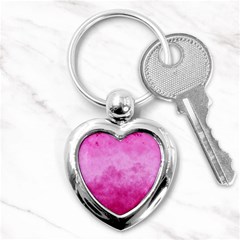 Abstract Pink Grunge Texture Key Chain (heart) by SpinnyChairDesigns