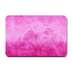 Abstract Pink Grunge Texture Small Doormat  by SpinnyChairDesigns