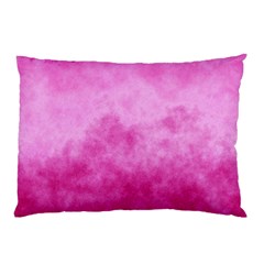 Abstract Pink Grunge Texture Pillow Case by SpinnyChairDesigns