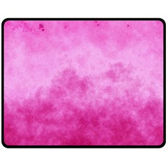 Abstract Pink Grunge Texture Fleece Blanket (medium)  by SpinnyChairDesigns