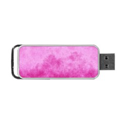 Abstract Pink Grunge Texture Portable Usb Flash (two Sides) by SpinnyChairDesigns