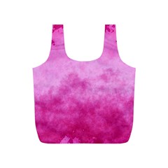 Abstract Pink Grunge Texture Full Print Recycle Bag (s) by SpinnyChairDesigns