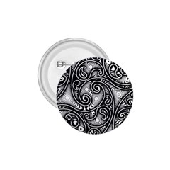 Abstract Paisley Black And White 1 75  Buttons by SpinnyChairDesigns