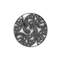 Abstract Paisley Black And White Hat Clip Ball Marker (4 Pack) by SpinnyChairDesigns