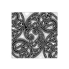 Abstract Paisley Black And White Satin Bandana Scarf by SpinnyChairDesigns