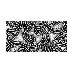 Abstract Paisley Black And White Yoga Headband by SpinnyChairDesigns