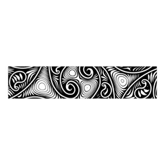 Abstract Paisley Black And White Velvet Scrunchie by SpinnyChairDesigns