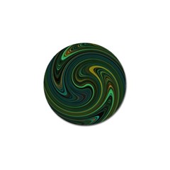 Dark Green Swirls Golf Ball Marker (4 Pack) by SpinnyChairDesigns