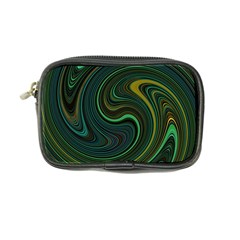 Dark Green Swirls Coin Purse by SpinnyChairDesigns