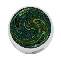 Dark Green Swirls 4-port Usb Hub (two Sides) by SpinnyChairDesigns