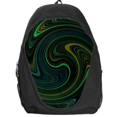 Dark Green Swirls Backpack Bag