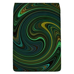 Dark Green Swirls Removable Flap Cover (l) by SpinnyChairDesigns