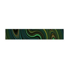 Dark Green Swirls Flano Scarf (mini) by SpinnyChairDesigns