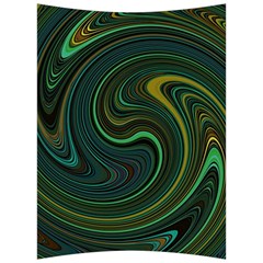 Dark Green Swirls Back Support Cushion by SpinnyChairDesigns