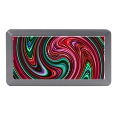 Red Green Swirls Memory Card Reader (mini) by SpinnyChairDesigns