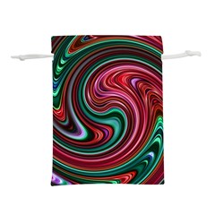 Red Green Swirls Lightweight Drawstring Pouch (l) by SpinnyChairDesigns