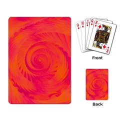 Pink And Orange Swirl Playing Cards Single Design (rectangle) by SpinnyChairDesigns