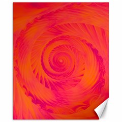 Pink And Orange Swirl Canvas 16  X 20  by SpinnyChairDesigns