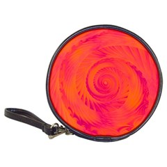 Pink And Orange Swirl Classic 20-cd Wallets by SpinnyChairDesigns