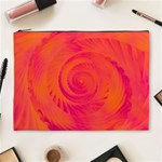 Pink and Orange Swirl Cosmetic Bag (XL) Front