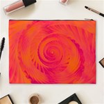 Pink and Orange Swirl Cosmetic Bag (XL) Back