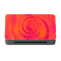 Pink And Orange Swirl Memory Card Reader With Cf by SpinnyChairDesigns