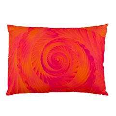 Pink And Orange Swirl Pillow Case (two Sides) by SpinnyChairDesigns