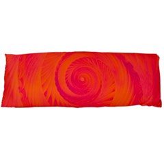 Pink And Orange Swirl Body Pillow Case (dakimakura) by SpinnyChairDesigns