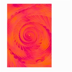 Pink And Orange Swirl Large Garden Flag (two Sides) by SpinnyChairDesigns