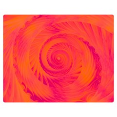 Pink And Orange Swirl Double Sided Flano Blanket (medium)  by SpinnyChairDesigns