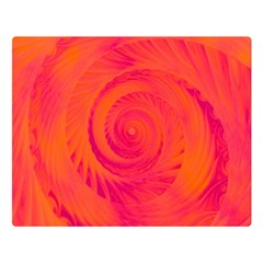 Pink And Orange Swirl Double Sided Flano Blanket (large)  by SpinnyChairDesigns