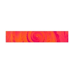 Pink And Orange Swirl Flano Scarf (mini) by SpinnyChairDesigns