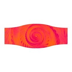 Pink And Orange Swirl Stretchable Headband by SpinnyChairDesigns