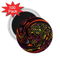 Abstract Tribal Swirl 2 25  Magnets (100 Pack)  by SpinnyChairDesigns