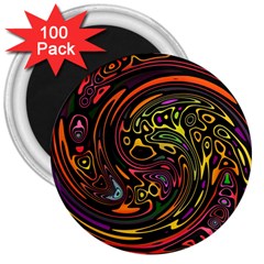 Abstract Tribal Swirl 3  Magnets (100 Pack) by SpinnyChairDesigns