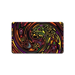 Abstract Tribal Swirl Magnet (name Card) by SpinnyChairDesigns